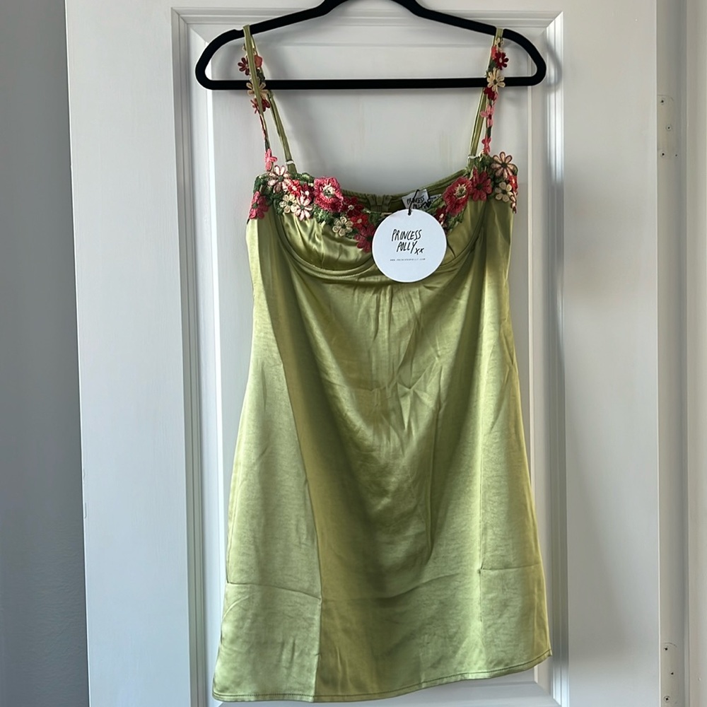 Princess polly Keniz Mini dress - green